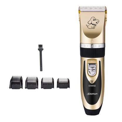 P2 110-240V เซรามิคไทเทเนียมมืออาชีพสัตว์เลี้ยงกรรไกรไฟฟ้าสัตว์เลี้ยงผม Clippers สี่หวี, Ceramics Titanium Scissors