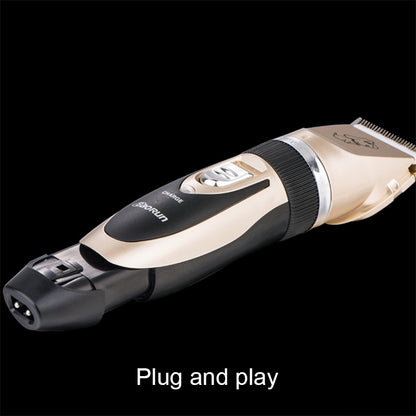 P2 110-240V เซรามิคไทเทเนียมมืออาชีพสัตว์เลี้ยงกรรไกรไฟฟ้าสัตว์เลี้ยงผม Clippers สี่หวี, Ceramics Titanium Scissors