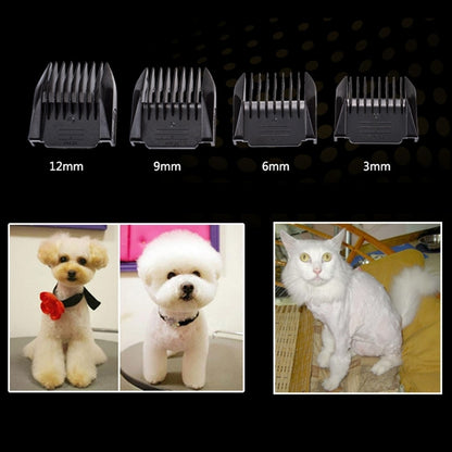 P2 110-240V เซรามิคไทเทเนียมมืออาชีพสัตว์เลี้ยงกรรไกรไฟฟ้าสัตว์เลี้ยงผม Clippers สี่หวี, Ceramics Titanium Scissors