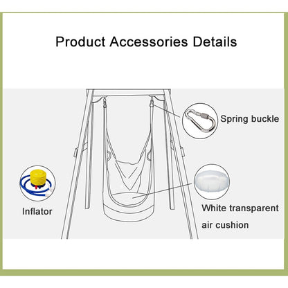 ผู้ใหญ่และเด็กผ้าใบผ้าฝ้ายทั้งหมดสวิงกลางแจ้งสวิงกรอบแขวนเปลญวน, ขนาด: 55 * 75 * 145 ซม., การจัดส่งสีสุ่ม, Door Frame Horizontal Bar  Installation