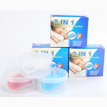 2 in 1 ABS ซิลิโคน ต่อต้าน นอนกรน เครื่องฟอกอากาศ