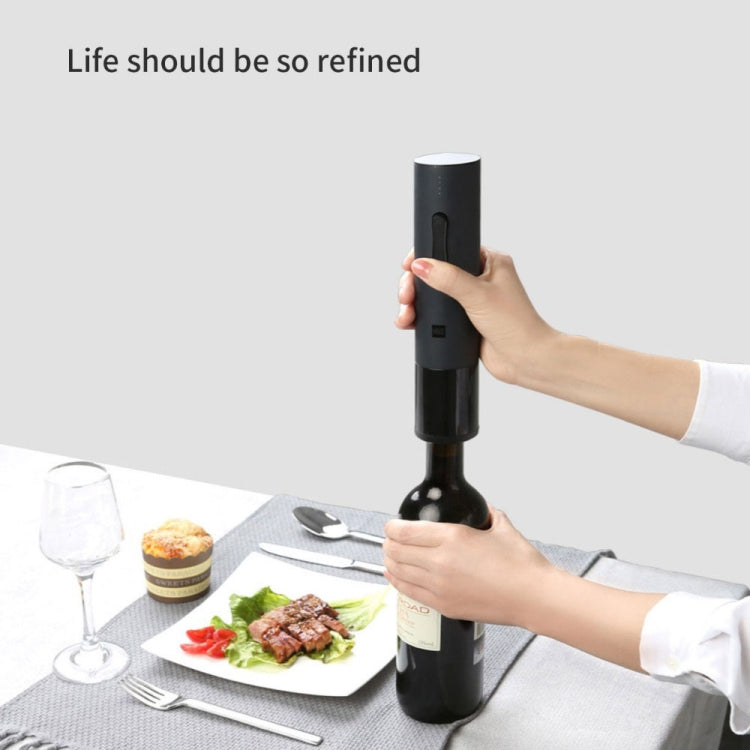 Original Xiaomi Youpin Huohou ขวดไวน์อัตโนมัติ ชุด เกลียวไฟฟ้าพร้อมเครื่องตัดฟอยล์, Corkscrew