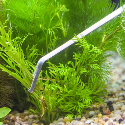 3 in 1 สแตนเลสกรรไกร, แหนบและคลิป, ต้นไม้หญ้า Miniatures Aquarium Fish Tank Landscape Trim เครื่องมือ, 3 PCS