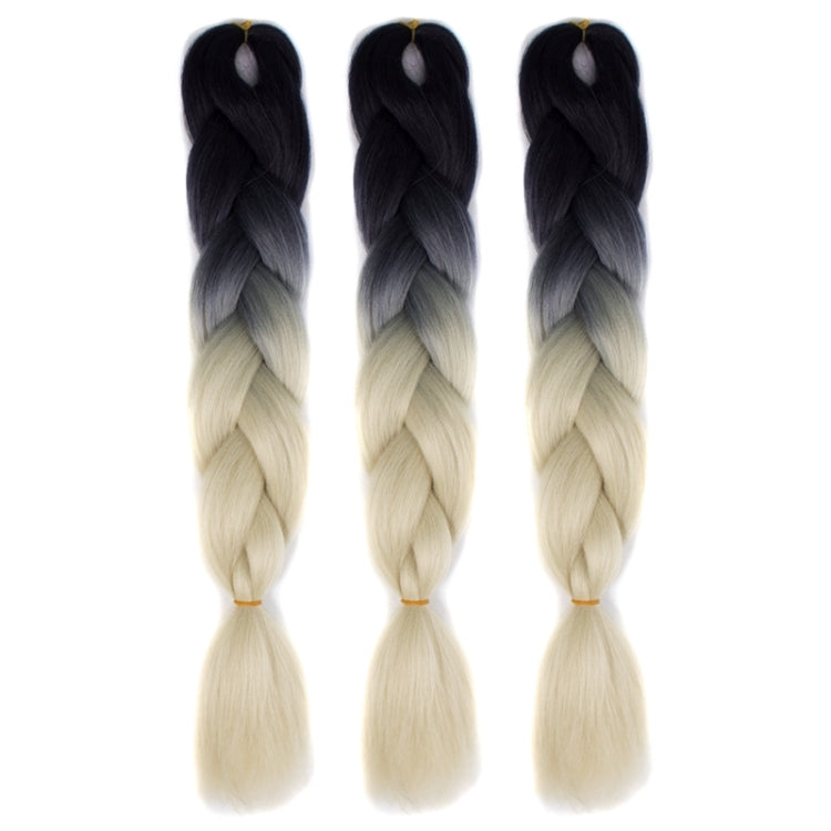แฟชั่นสีไล่โทนสีแต่ละวิกผมถักเปียไฟเบอร์เคมี Braids ใหญ่จัดส่งสีแบบสุ่ม ความยาว: 60 ซม, Random Color Delivery