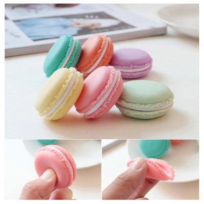 10 ชิ้นน่ารัก Macaron สไตล์เครื่องประดับกล่องยาแบบพกพากล่องเก็บกล่องจัดส่งสีสุ่ม, Medicine Box