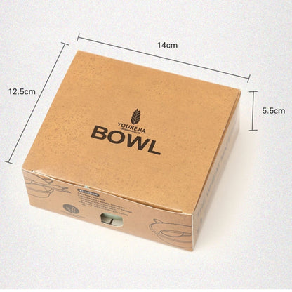 ชามวัสดุก้านข้าวสาลีสำหรับเด็ก Balcherlam + ชุดช้อน จัดส่งสีแบบสุ่ม, Bowls + Spoon Kit