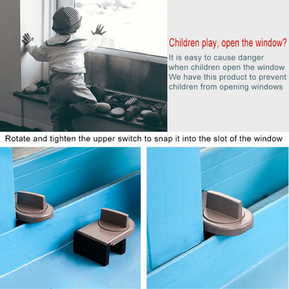เลื่อน SASH Stopper ตู้ล็อคและสายรัดประตูความปลอดภัย Anti-Theft ล็อคประตูหน้าต่างเด็กความปลอดภัย ล็อค, 029