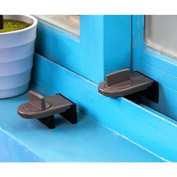 เลื่อน SASH Stopper ตู้ล็อคและสายรัดประตูความปลอดภัย Anti-Theft ล็อคประตูหน้าต่างเด็กความปลอดภัย ล็อค, 029
