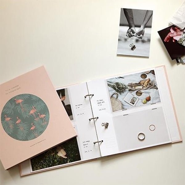 5 นิ้ว DIY ความคิดสร้างสรรค์แทรกประเภท 3R Flushing Iron Ring อัลบั้มภาพครอบครัว, 5 inch