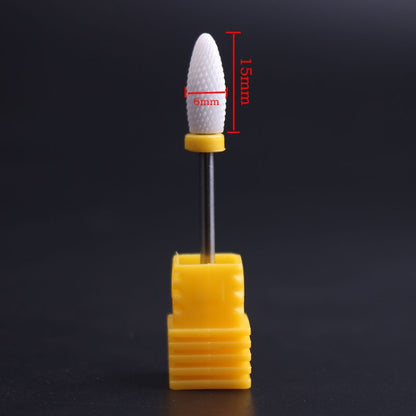 หัวเจียรไฟฟ้าทรงกระบอกทรงข้าวโพดเล็บเซรามิกขนาด: 49 * 6 มม, Size: 49*6mm