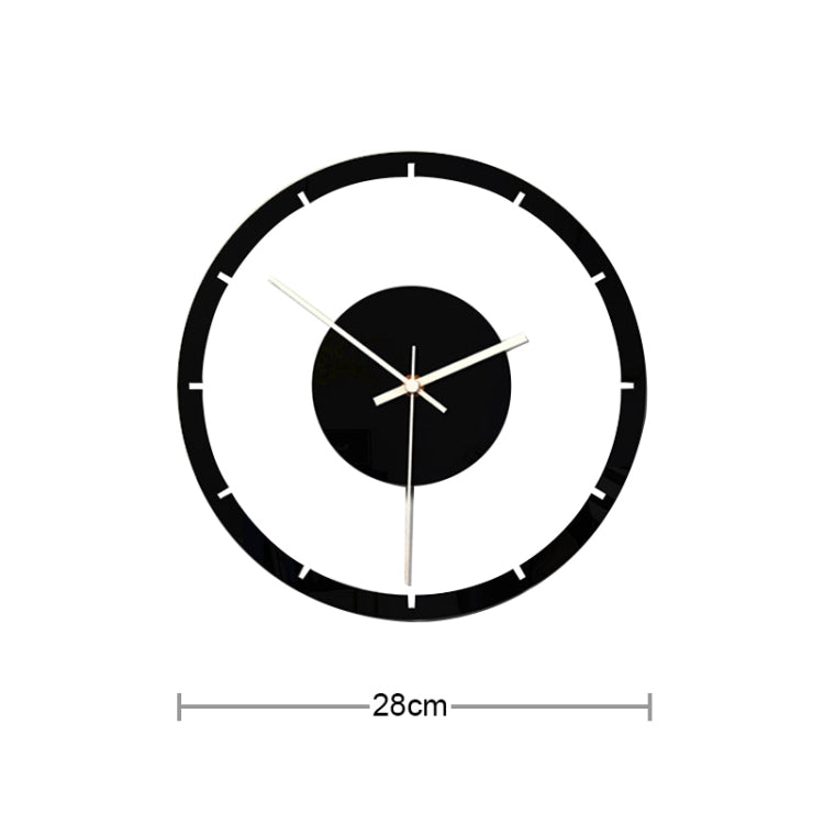 TM011 นาฬิกาแขวนผนังอะคริลิคใสแบบกลมหน้าปัดไม้, TM011 A