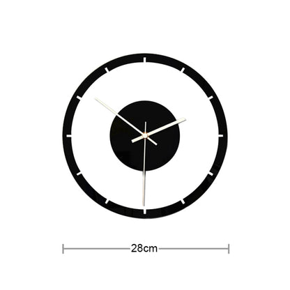 TM011 นาฬิกาแขวนผนังอะคริลิคใสแบบกลมหน้าปัดไม้, TM011 A