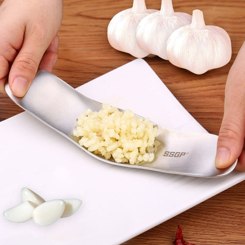 SSGP ครัวเครื่องมือคู่มือ 304 สแตนเลสแปรงเนื้อกระเทียม Presser, 304 Stainless Steel Garlic Crusher