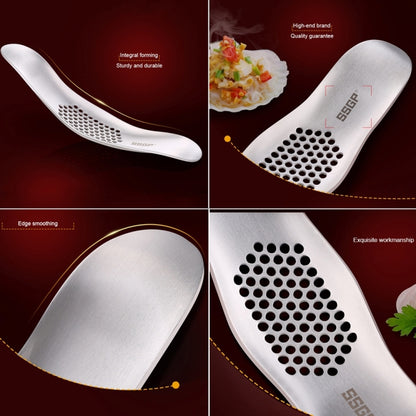SSGP ครัวเครื่องมือคู่มือ 304 สแตนเลสแปรงเนื้อกระเทียม Presser, 304 Stainless Steel Garlic Crusher