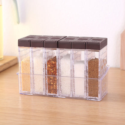 6 ชิ้น/เซ็ตครัว 2 ทางเปิดขวดปรุงรสขวดเครื่องปรุงอาหาร