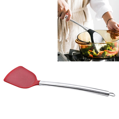 kn605 สแตนเลสจับซิลิโคน Slice ทนต่ออุณหภูมิสูง Slice ทำอาหาร, Black, Grey, Red
