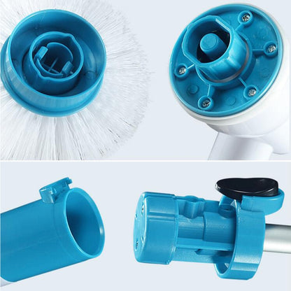 มัลติฟังก์ชั่นอ่างและกระเบื้องเครื่องขัดพื้นไร้สาย Power Spin Scrubber Power ชุดแปรงทำความสะอาดสำหรับผนังห้องน้ำ, ปลั๊ก AU, AU Plug