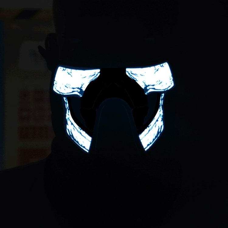 FG-MA-023 หน้ากากฮาโลวีนควบคุมเสียง LED Light Light Terror หน้ากากคอสเพลย์, FG-MA-023