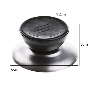 12 ชิ้นครัวสากลเปลี่ยนหม้อปกจับลูกบิดพลาสติกแบบวงกลม, Pot Cover Plastic Knob