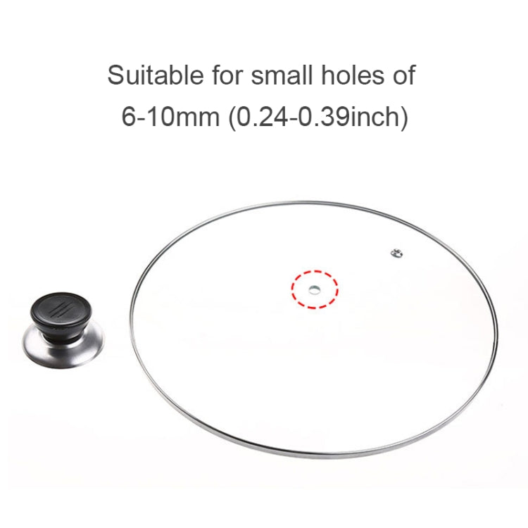 12 ชิ้นครัวสากลเปลี่ยนหม้อปกจับลูกบิดพลาสติกแบบวงกลม, Pot Cover Plastic Knob