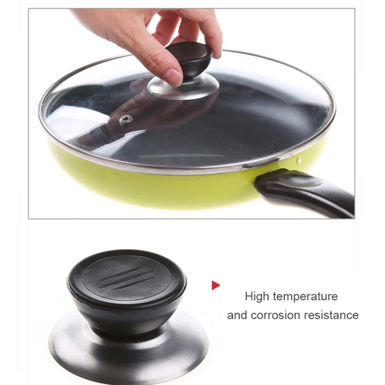 12 ชิ้นครัวสากลเปลี่ยนหม้อปกจับลูกบิดพลาสติกแบบวงกลม, Pot Cover Plastic Knob
