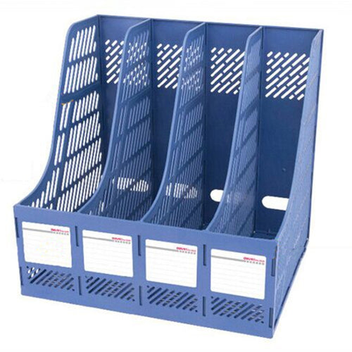 Deli 4 ส่วนโต๊ะOrganizerอุปกรณ์สำนักงานเดสก์ท็อปTabletop Sorterชั้นวาง