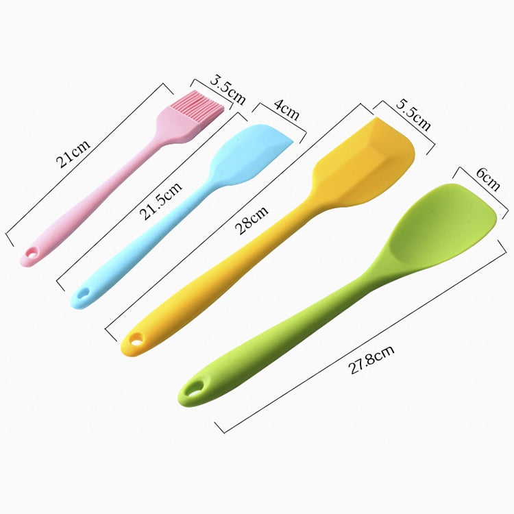 kn607 ชุดเครื่องมือครัวซิลิโคนสีสันสดใส 10 in 1, kn607