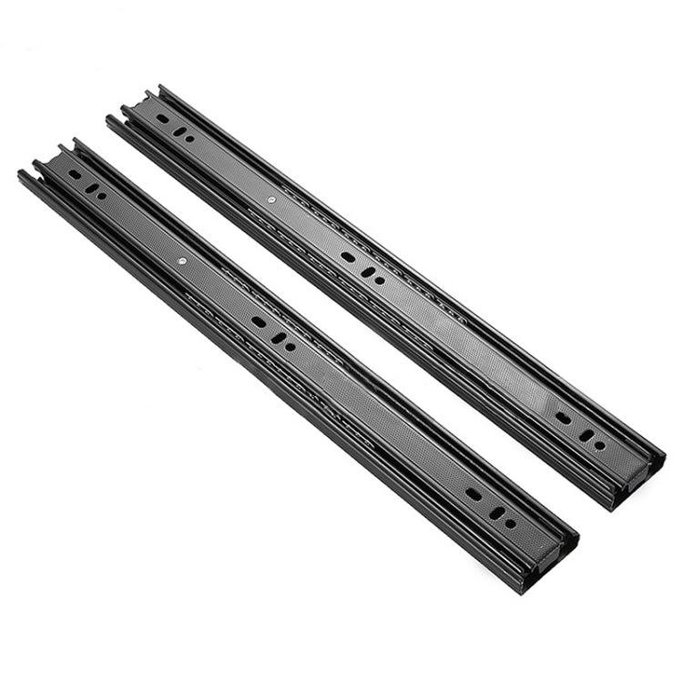 20 นิ้ว 3 ส่วน Mute เหล็กรีดเย็นเลื่อนลิ้นชักสไลด์ Ball Slide Rail ความยาว: 50 ซม., 20 inches (Cold Rolled Steel)