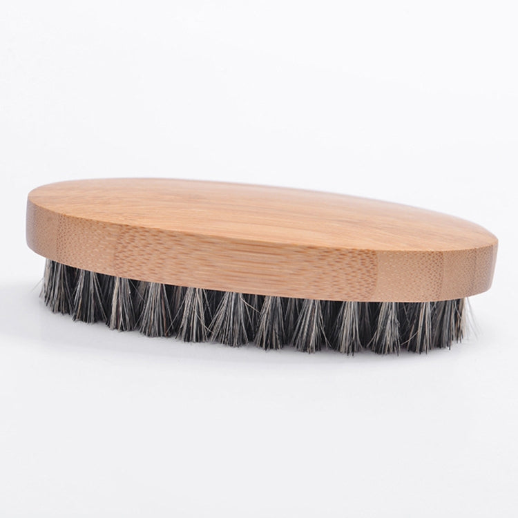 ผู้ชายเคราดูแลแปรงไม้เนื้อแข็งจับหวีขนหมูป่า, Boar Bristle Comb