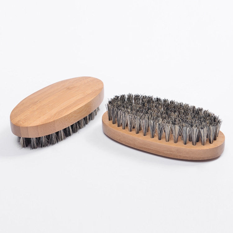 ผู้ชายเคราดูแลแปรงไม้เนื้อแข็งจับหวีขนหมูป่า, Boar Bristle Comb