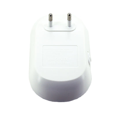 อิเล็กทรอนิกส์อัลตราโซนิกยุงหนูเครื่องไล่สัตว์รบกวนพร้อมไฟ LED, ปลั๊ก EU AC90V-250V (สีขาว + น้ำเงิน), EU Plug