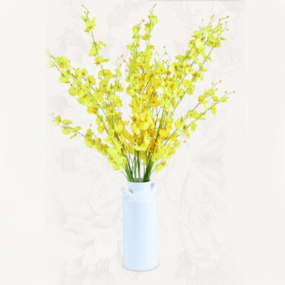 หน้าแรกงานแต่งงานตกแต่งผ้าไหมกล้วยไม้ DIY ประดิษฐ์ดอกไม้ Phalaenopsis ช่อดอกไม้, การจัดส่งสีสุ่ม, 5 Heads/Bouquet