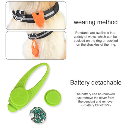 LED Night Light Pet Safety Collar จี้ซิลิโคน