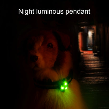 LED Night Light Pet Safety Collar จี้ซิลิโคน
