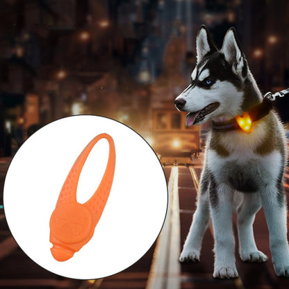 LED Night Light Pet Safety Collar จี้ซิลิโคน