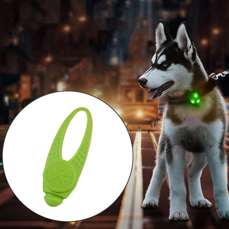 LED Night Light Pet Safety Collar จี้ซิลิโคน