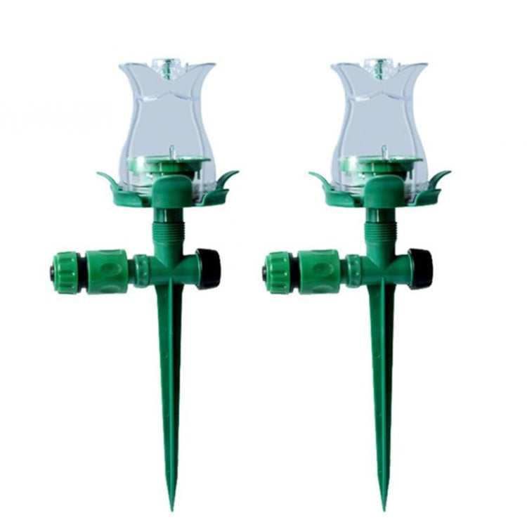 LED Luminous Lawn Sprinkler สปริงเกลอร์น้ำอัตโนมัติ สวน หัวฉีดชลประทานกลางแจ้งสำหรับ Courtyard, LED Lawn Sprinkler