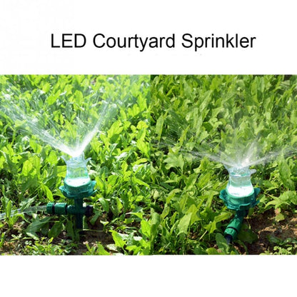 LED Luminous Lawn Sprinkler สปริงเกลอร์น้ำอัตโนมัติ สวน หัวฉีดชลประทานกลางแจ้งสำหรับ Courtyard, LED Lawn Sprinkler