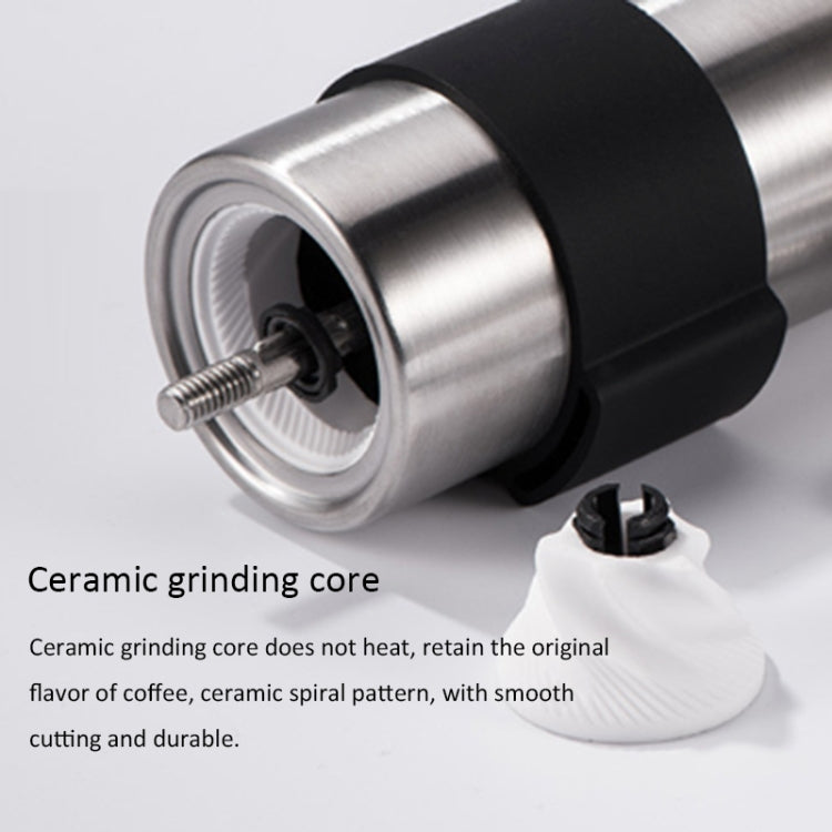 เครื่องบดเมล็ดกาแฟมือหมุนแบบมือหมุนแบบพกพาทรงกรวยเสี้ยนความจุ: 30 กรัม, Capacity: 30g