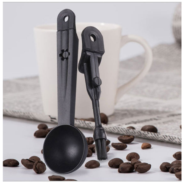 เครื่องมือแปรงทำความสะอาดเครื่องชงกาแฟพร้อมช้อนตัก, Coffee Machine Cleaning Tool