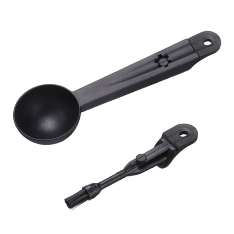 เครื่องมือแปรงทำความสะอาดเครื่องชงกาแฟพร้อมช้อนตัก, Coffee Machine Cleaning Tool