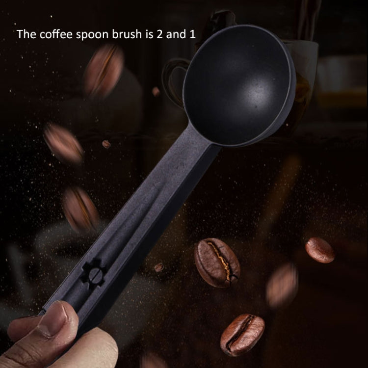 เครื่องมือแปรงทำความสะอาดเครื่องชงกาแฟพร้อมช้อนตัก, Coffee Machine Cleaning Tool