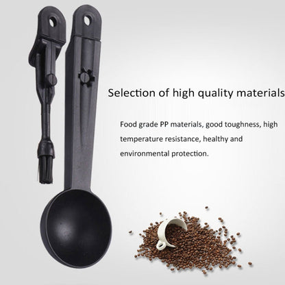 เครื่องมือแปรงทำความสะอาดเครื่องชงกาแฟพร้อมช้อนตัก, Coffee Machine Cleaning Tool