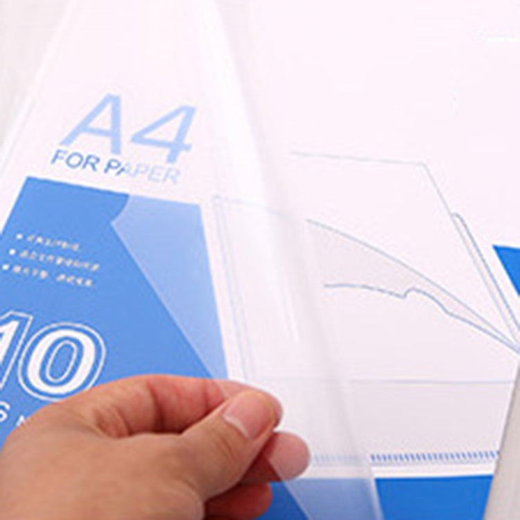 แฟ้มเอกสาร A4 หน้าเดียวใส 10 ชิ้น ขนาด 32.1*30.7ซม, 32.1x30.7cm