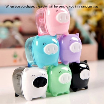 เครื่องเหลาดินสอแบบแมนนวล Deli Mini Pig เหมาะสำหรับเด็กที่โรงเรียนโฮมออฟฟิศ การจัดส่งสีแบบสุ่ม, 0557
