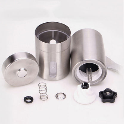แบบพกพา Conical Burr Mill คู่มือสแตนเลสสตีลพริกไทยมือ Crank เครื่องบดกาแฟ,ของขวัญกล่องแพคเกจ, Coffee Bean Grinder