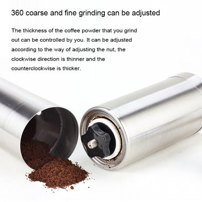แบบพกพา Conical Burr Mill คู่มือสแตนเลสสตีลพริกไทยมือ Crank เครื่องบดกาแฟ,ของขวัญกล่องแพคเกจ, Coffee Bean Grinder