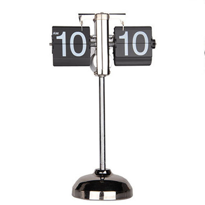 Creative Home Office ห้องนอน Retractable Flip Trolley Small Balance นาฬิกา, Retractable (Black)