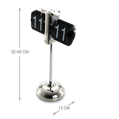 Creative Home Office ห้องนอน Retractable Flip Trolley Small Balance นาฬิกา, Retractable (Black)