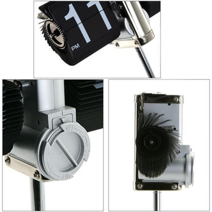 Creative Home Office ห้องนอน Retractable Flip Trolley Small Balance นาฬิกา, Retractable (Black)
